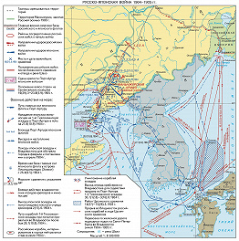 Русско японская война 1904 карта