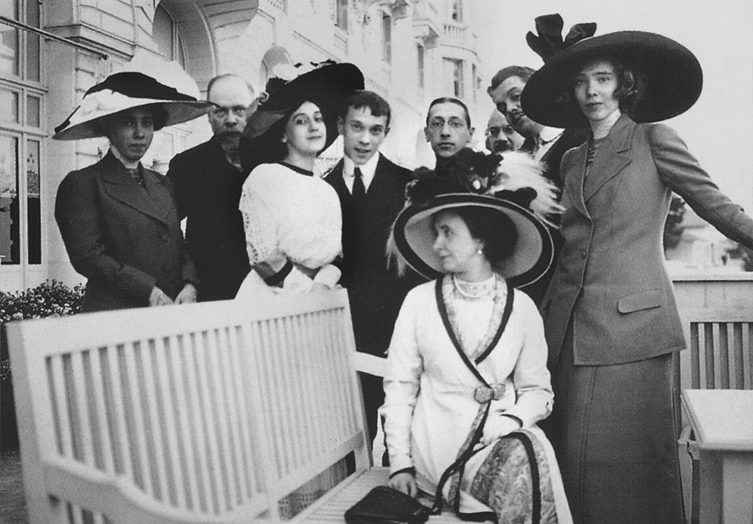 Сергей Дягилев с друзьями в Ницце, 1911