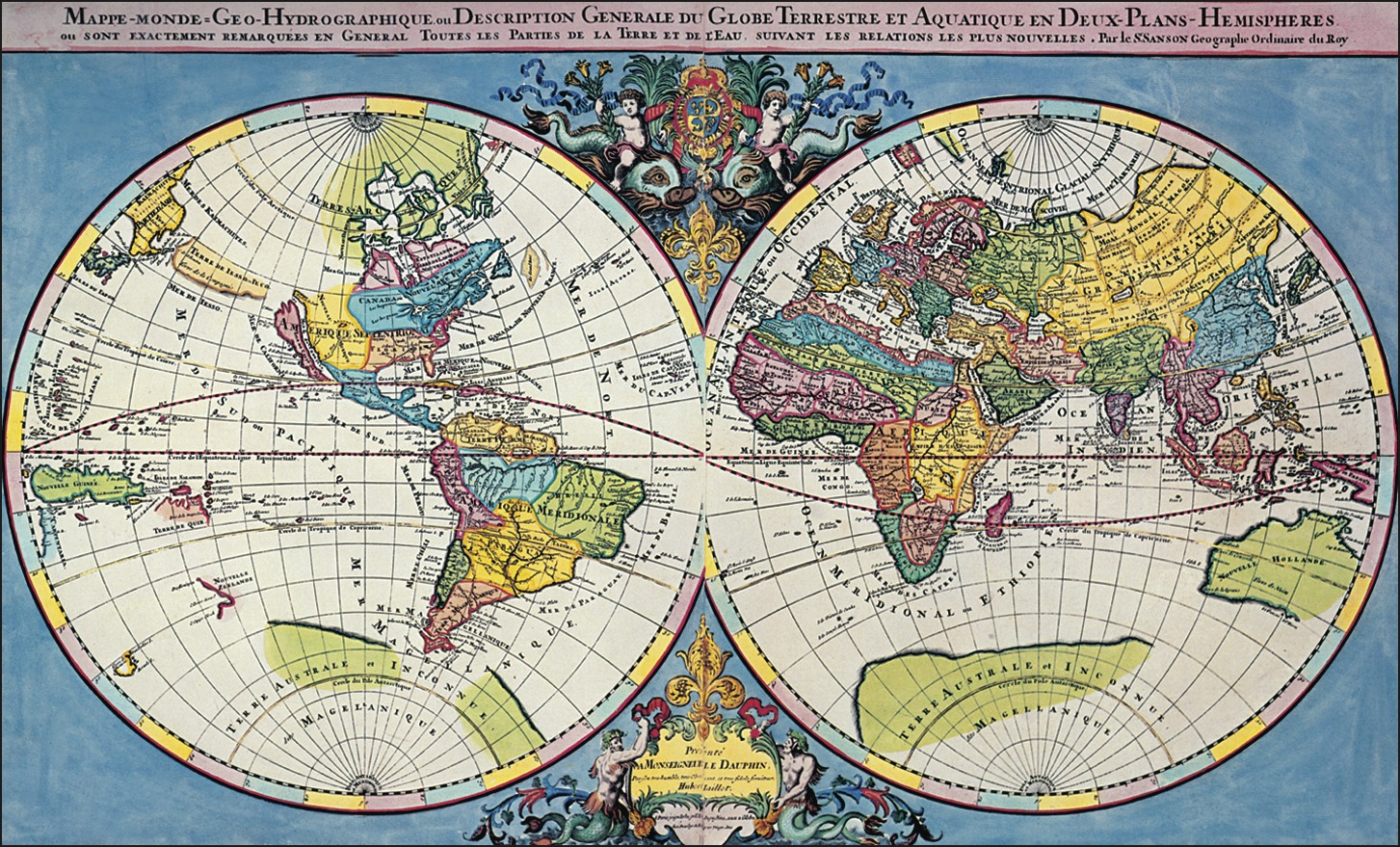 Карта полушарий земли география. Географическая карта двух полушарий.